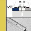 Порог полукруглый А5 39,5х3,7 мм Золото