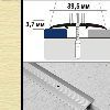 Порог полукруглый А5 39,5х3,7 мм Шампань