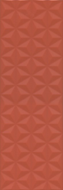 Керамическая плитка Kerama Marazzi 12120R Диагональ красный структура обрезной 25х75, 1 кв.м.