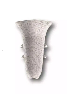 Угол внутренний для плинтуса Идеал Классик-70,К-П70-В 251 Ясень, 70 мм