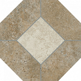 Керамогранит Kerama Marazzi Brick Plus Брюссель SG244400N бежевый темный матовый 24x24x0,7 (1.09 м²/уп), 1 кв.м.