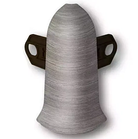 Угол наружный для плинтуса Идеал Классик-70, К-П70-Нк 296 Орех серый, 70 мм