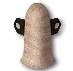 Угол наружный для плинтуса Идеал Классик-70, К-П70-Нк 208 Дуб мокко, 70 мм