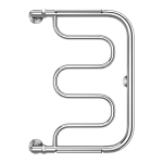 Полотенцесушитель водяной Terminus Фокстрот (1") 600х400, боковое, хром