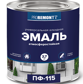 Эмаль ПФ-115 PROREMONTT ярко-зеленый, Л-С