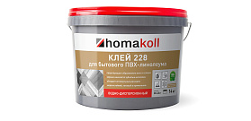 Клей Homakoll 228 (1,3 кг) для бытового линолеума водно-дисперсионный морозостойкий