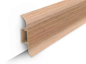 Напольный плинтус Идеал Классик К-П70п (c центральной планкой) 201 Дуб, 2200мм/70мм/22мм, 1 м.п.