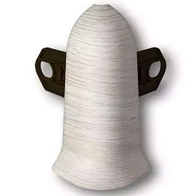 Угол наружный для плинтуса Идеал Классик-70, К-П70-Нк 253 Ясень серый, 70 мм