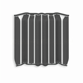 Накладки для плинтуса Идеал Дюра Округлый 80мм 093 Графит