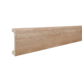 Напольный плинтус ТД Меридиан P2-21-N с тиснением, 15х80х2400 мм, 1 м.п.