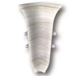 Угол внутренний для плинтуса Идеал Классик-85,К-П85-В 267 Клен белый, 85мм