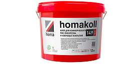 Клей Homakoll 149 Prof (12 кг) для коммерческого ПВХ-линолеума, водно-дисперсионный