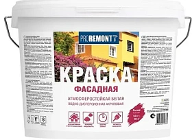 Краска фасадная PROREMONTT белая ЛС