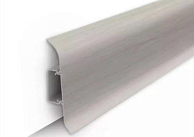 Напольный плинтус Идеал Классик К-П55п (пластиковый с кабель-каналом) 268 Клен серый, 2200мм/55мм/22мм, 1 м.п.