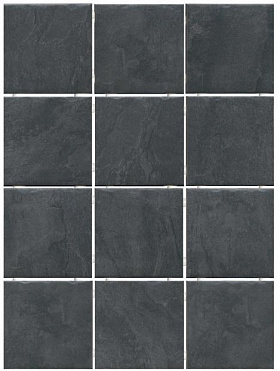 Керамическая плитка Kerama Marazzi 1301H Дегре чёрный, полотно 29,8х39,8 из 12 частей 9,8x9,8x7, 1 кв.м.