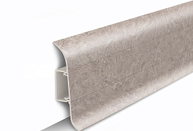 Напольный плинтус Идеал Классик К-П55п (пластиковый с кабель-каналом) 549 Лофт светло-бежевый, 2200мм/55мм/22мм, 1 м.п.