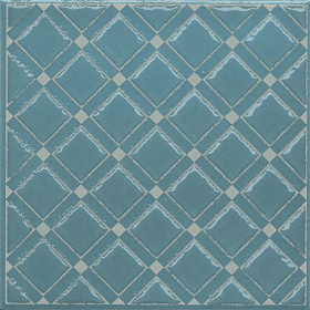 Декор Kerama Marazzi Марокканская коллекция Бахия KMD3STA016GN Декор 1 бирюзовый глянцевый 9,8x9,8x0,7