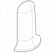 Угол наружный к плинтусу Aberhof Pro 70 3302 Дуб Моргана