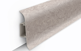 Напольный плинтус Идеал Классик К-П70п (c центральной планкой) 549 Лофт светло-бежевый, 2200мм/70мм/22мм, 1 м.п.