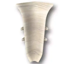 Угол внутренний для плинтуса Идеал Классик-70,К-П70-В 267 Клён белый, 70 мм