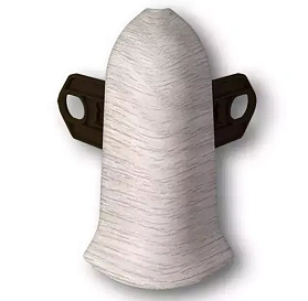 Угол наружный для плинтуса Идеал Классик-85, К-П85-Нк 251 Ясень, 85мм