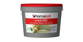 Клей Homakoll 202 (10 кг) водно-дисперсионный для стеклообоев и структурных обоев, неморозостойкий