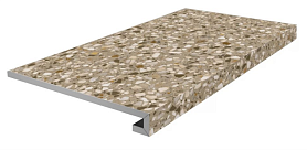 Ступень фронтальная клееная Kerama Marazzi Тосканская коллекция Бричиола KM6060G0041RGCF бежевый матовый обрезной 33x60x0,9