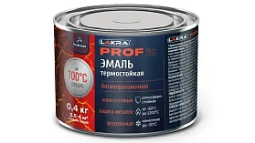 Эмаль термостойкая антикоррозионная Лакра PROF IT, до 700°С, серебристый