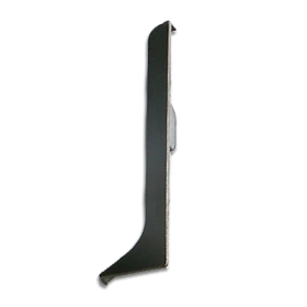 Заглушка правая Русский профиль SSZ-60мм из алюминия для алюминиевого плинтуса 60 мм, черный