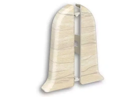 Торцевая заглушка (пара) для плинтуса Идеал Классик-85, К-П85-Тп 262 Клен Вермонт, 85мм