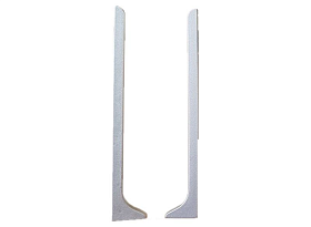 Заглушка левая Русский профиль из алюминия для алюминиевого плинтуса 60 мм, серебро