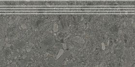Ступень Kerama Marazzi DD606220R/GR Чеппо ди Гре антрацит матовый обрезной 30x60x0,9