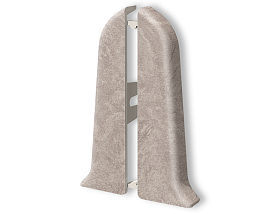 Торцевая заглушка (пара) для плинтуса Идеал Классик-70, К-П70-Тп 549 Лофт светло-бежевый, 70 мм