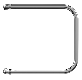 Полотенцесушитель водяной Terminus П-образный AISI 32х2 (320х600) с боковым подключением