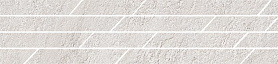 Бордюр Kerama Marazzi SG144/003T Гренель серый светлый мозаичный 46,8x9,8x0,9