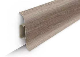 Напольный плинтус Идеал Классик К-П70п (c центральной планкой) 211 Дуб рустик, 2200мм/70мм/22мм, 1 м.п.