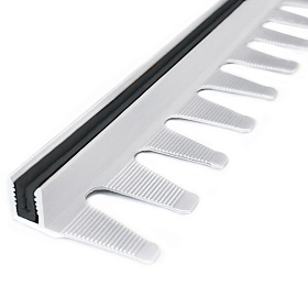 Универсальный крепеж Русский Профиль для Т-образного стыка, алюминиевый, с резиновой вставкой 