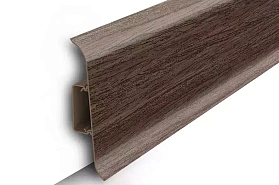 Напольный плинтус Идеал Классик К-П85п (пластиковый с кабель-каналом), 292 Орех миланский 2200мм/85мм/22мм, 1 м.п.