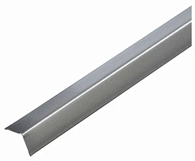 Пристенный уголок стальной Грильято Grand Line 19х24х3000мм, серебристый металлик