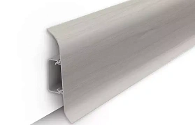 Напольный плинтус Идеал Классик К-П70п (c центральной планкой) 268 Клен серый, 2200мм/70мм/22мм, 1 м.п.