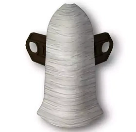 Угол наружный для плинтуса Идеал Классик-85, К-П85-Нк 253 Ясень серый, 85мм