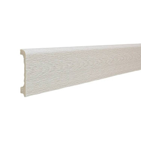 Напольный плинтус ТД Меридиан P2-130-N с тиснением, 15х80х2400 мм, 1 м.п.