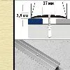 Порог плоский А6 37х2,8 мм Шампань