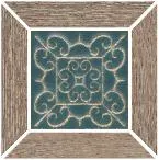 Вставка Kerama Marazzi ID158 Тровазо наборный коричневый тёмный матовый 13x13x0,9