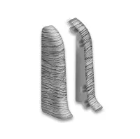 Торцевая заглушка правая для плинтуса Идеал Классик-85, К-П85-Тп (пластиковый с кабель-каналом) 262 Клен Вермонт 85мм